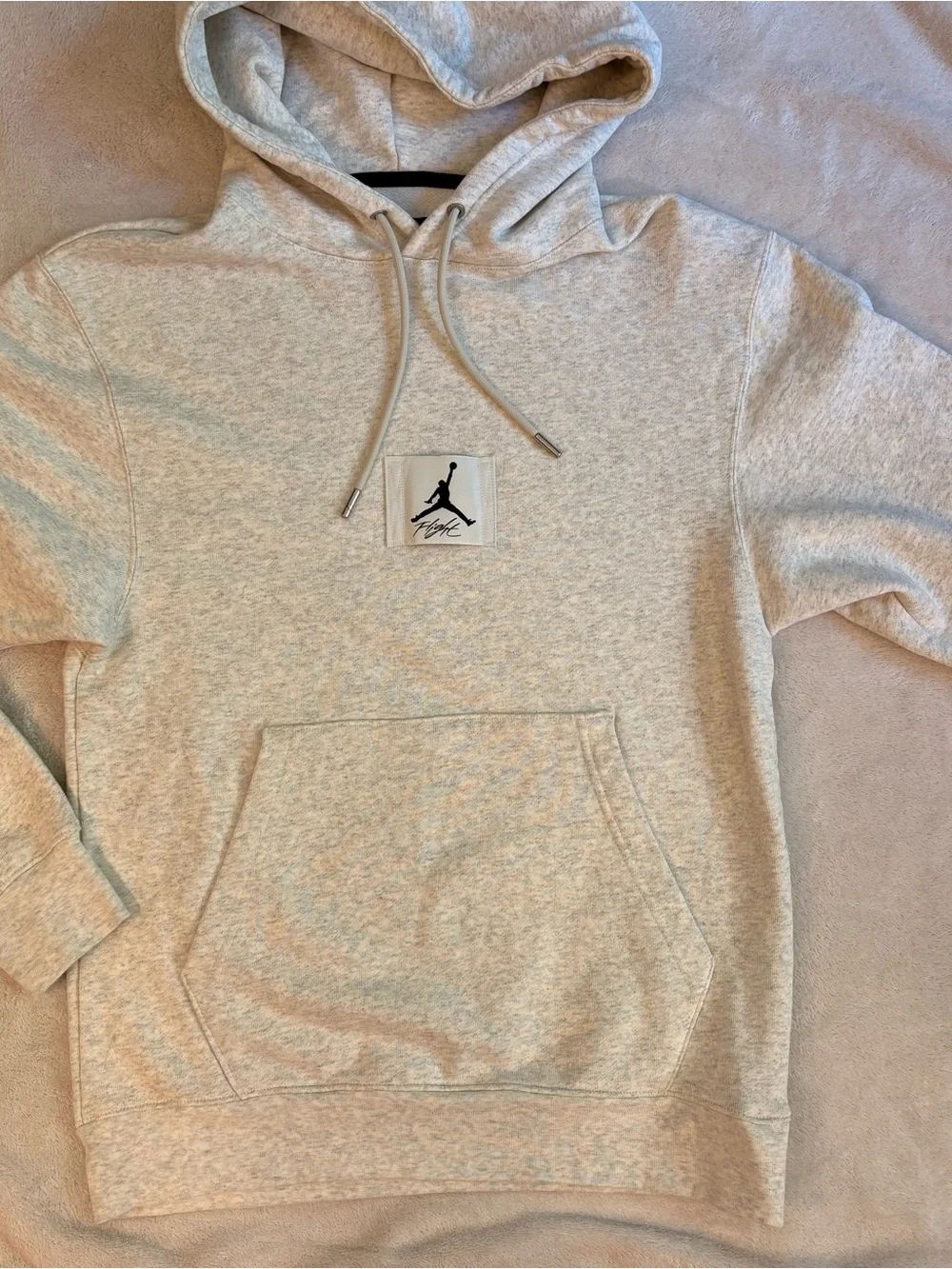 Air Jordan Men's Flight Off-White Iatleal Hoodie with Jumpman Patch Sz M NWOT